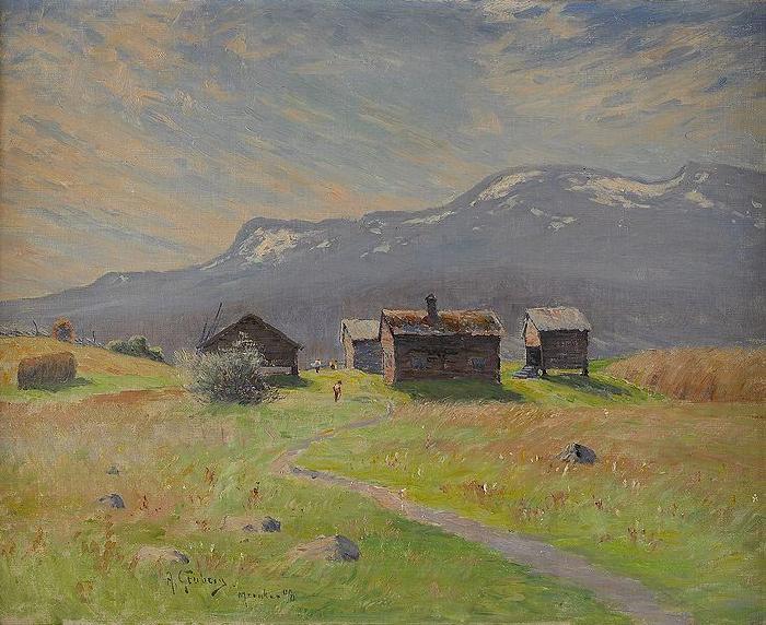 Anton Genberg Norrlandsk fabovall oil painting picture